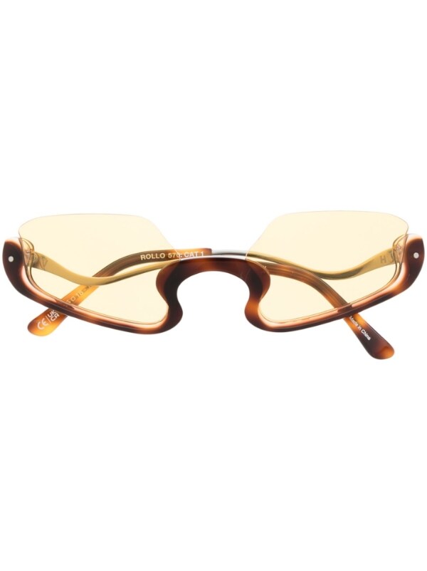 Henrik Vibskov Rollo sunglasses in turtoise brown - 1