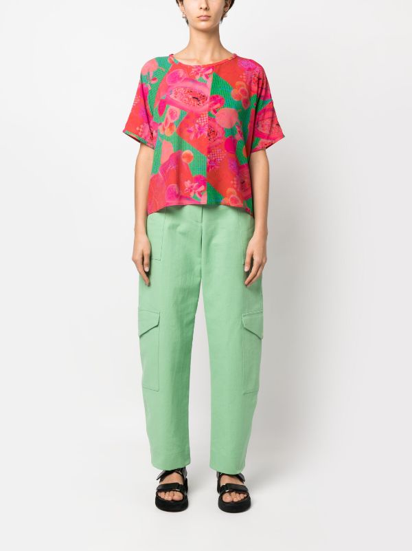Henrik Vibskov Smooth silk blouse in Pink Green Kitchen Table - 2