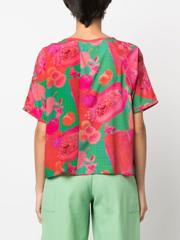 Henrik Vibskov Smooth silk blouse in Pink Green Kitchen Table - 4