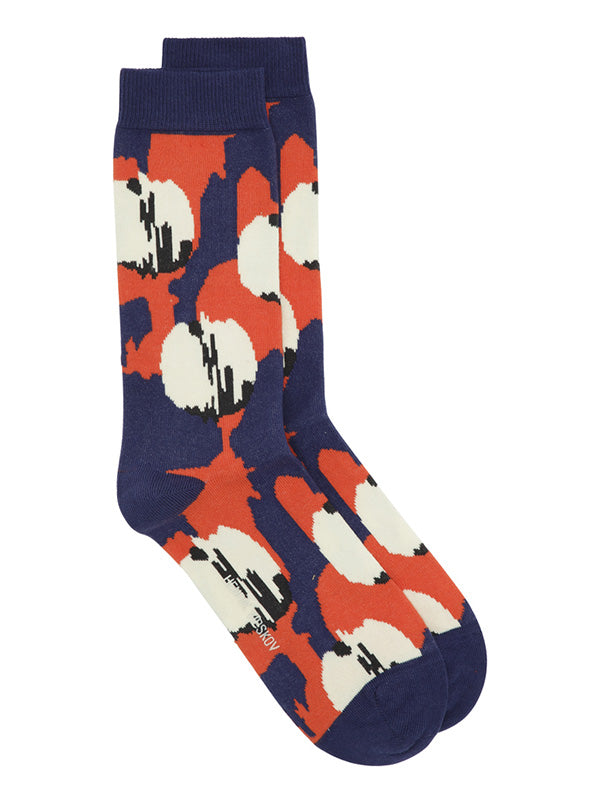 Blurry Dots Socks Homme -  Cinnamon and Blue