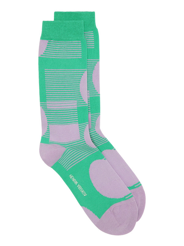Comet Socks Homme -  Lavender and Green