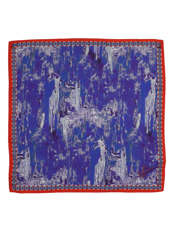 Henrik Vibskov silk scarf Blue Riddle - 1