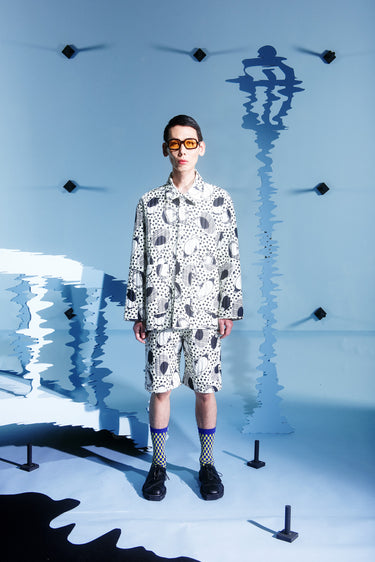 Wheel Padded Shorts - White Birdie-[-Henrik Vibskov-2