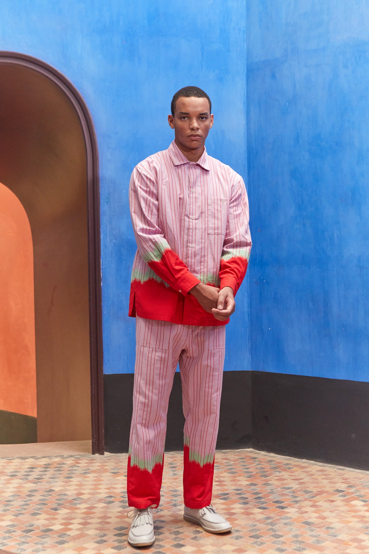 Crunch Pants - Red Lilac Mint