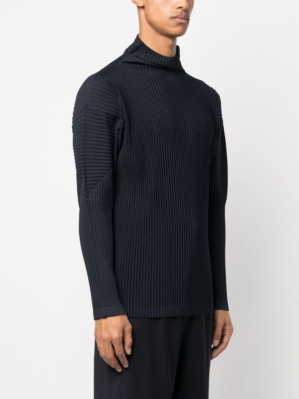 Drop 2 AW22 Long Sleeve Turtle Neck - Navy