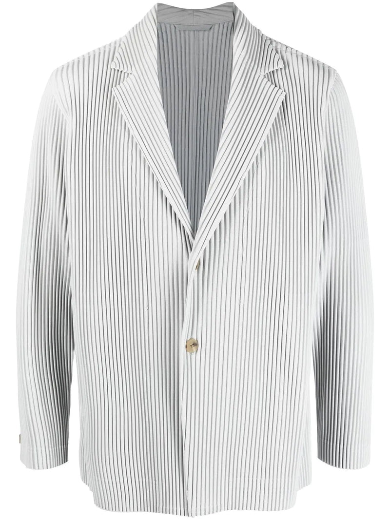 Issey Miyake Homme Plissé │ Pleated Jacket in Light Grey – Henrik