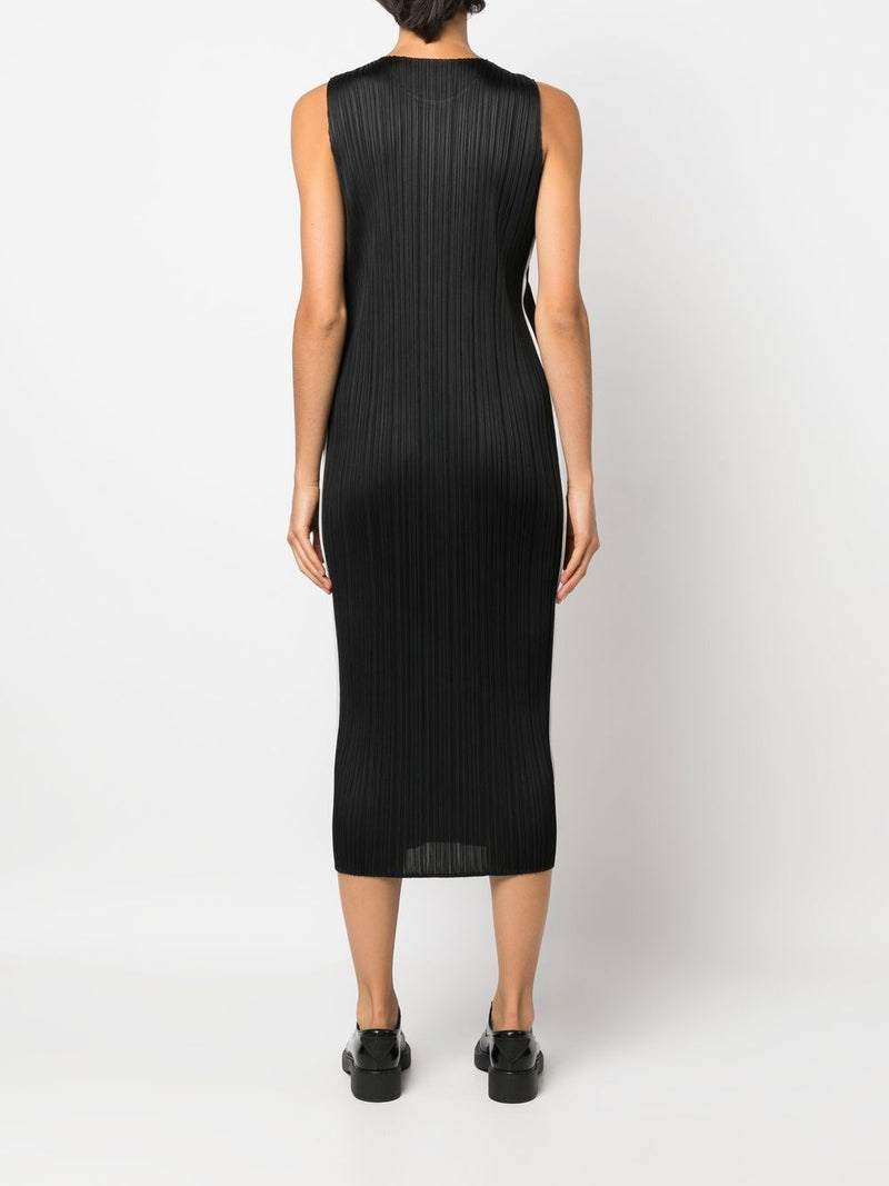 Sway Contrast Stripe Dress - Black