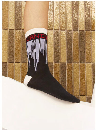 Dripping Love Socks Femme - Red Love Burning-[-Henrik Vibskov-2