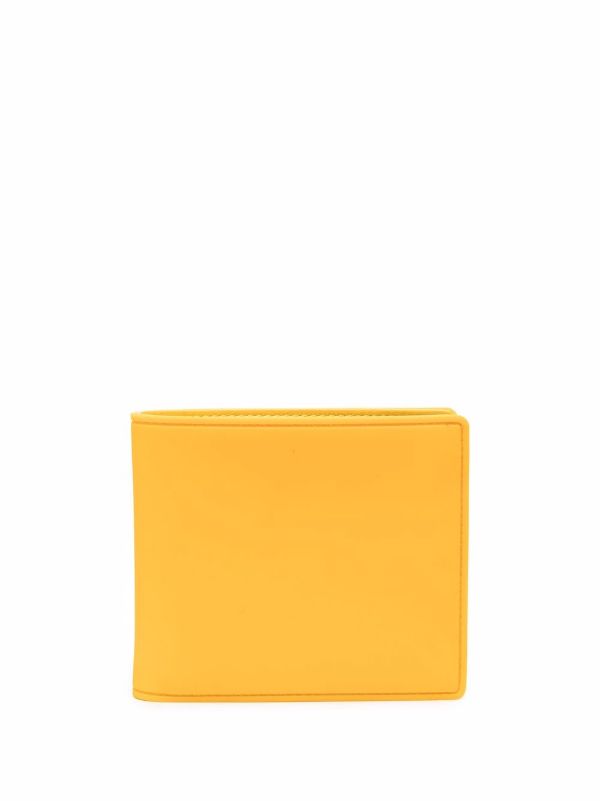 Four-Stitch Logo Bi-Fold Wallet - Yellow