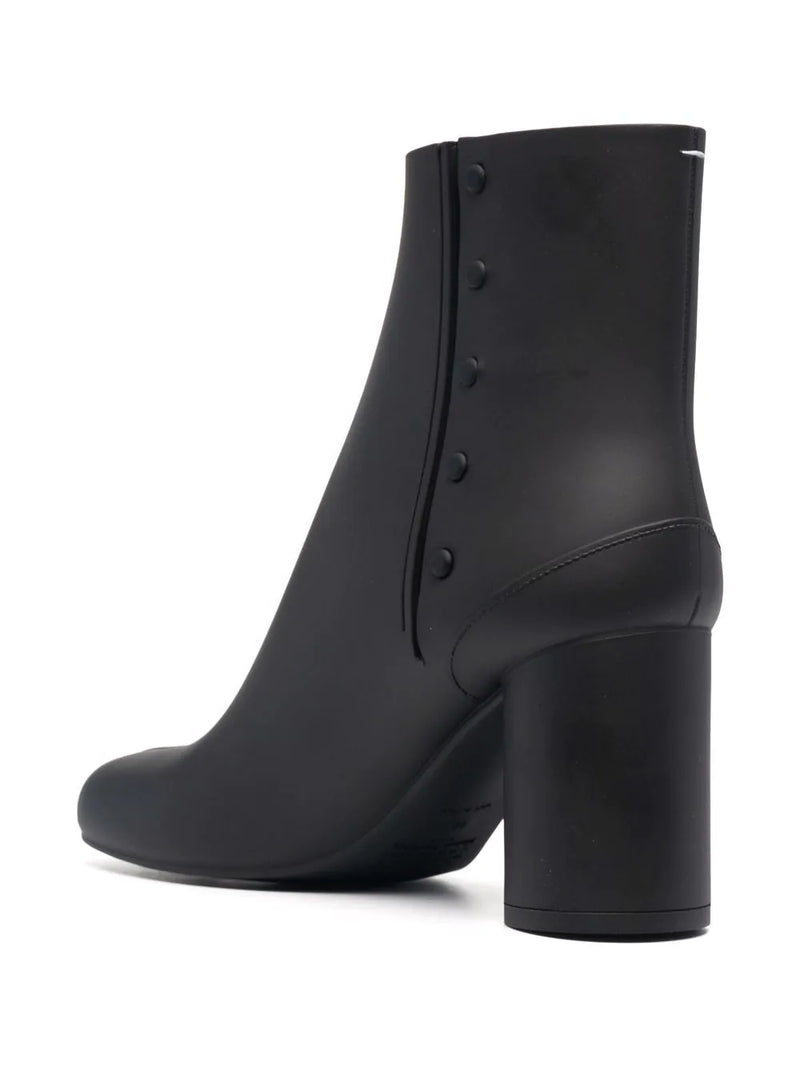 Rubber Tabi Ankle Boot  - Black