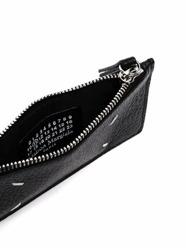 Zip Credit Card Holder - Black-[-Maison Margiela-3