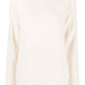 Maison Margiela crewneck knit in off white - 1