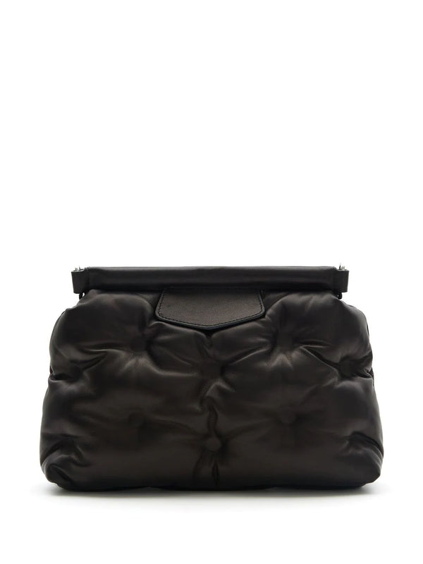 Maison Margiela Glam Slam leather bag with shoulder strap in black - 2