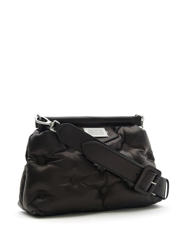 Maison Margiela Glam Slam leather bag with shoulder strap in black - 3