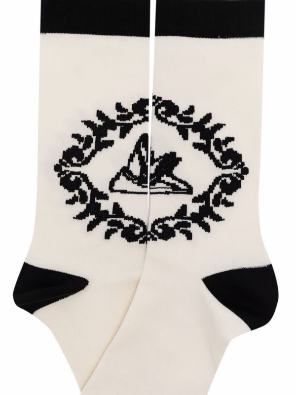 Napkin Socks Femme - White Napkin