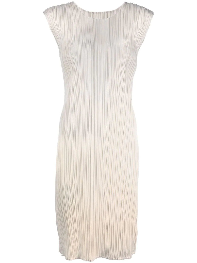 SS22 Sleeveless Short Dress - Light Beige