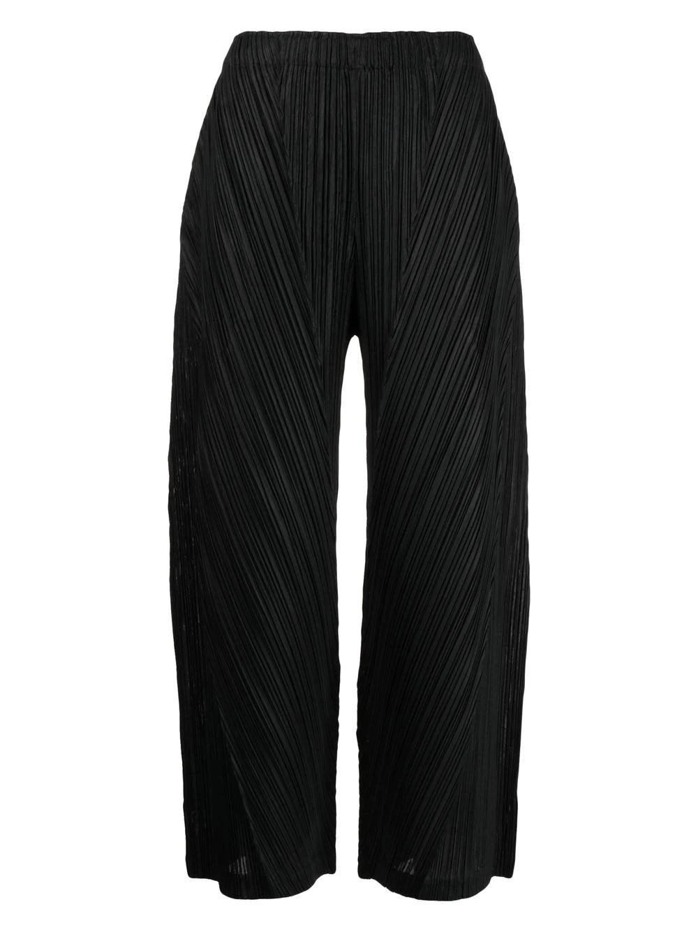 Pleats Please Issey Miyake | Wrapped Pleats Wide Leg Pants in Black ...