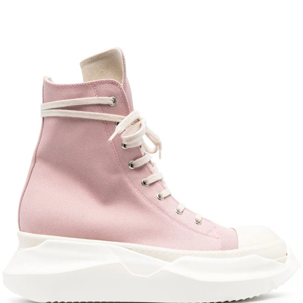 Rick Owens DRKSHDW | Abstract High Sneakers in Faded Pink – Henrik