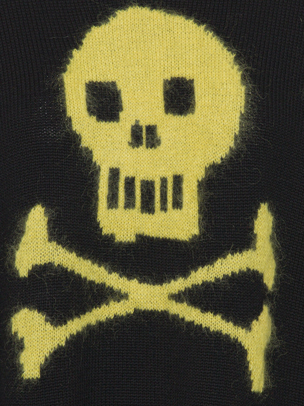 Vaquera knitted sweater - Skull & Crossbones Knit in black