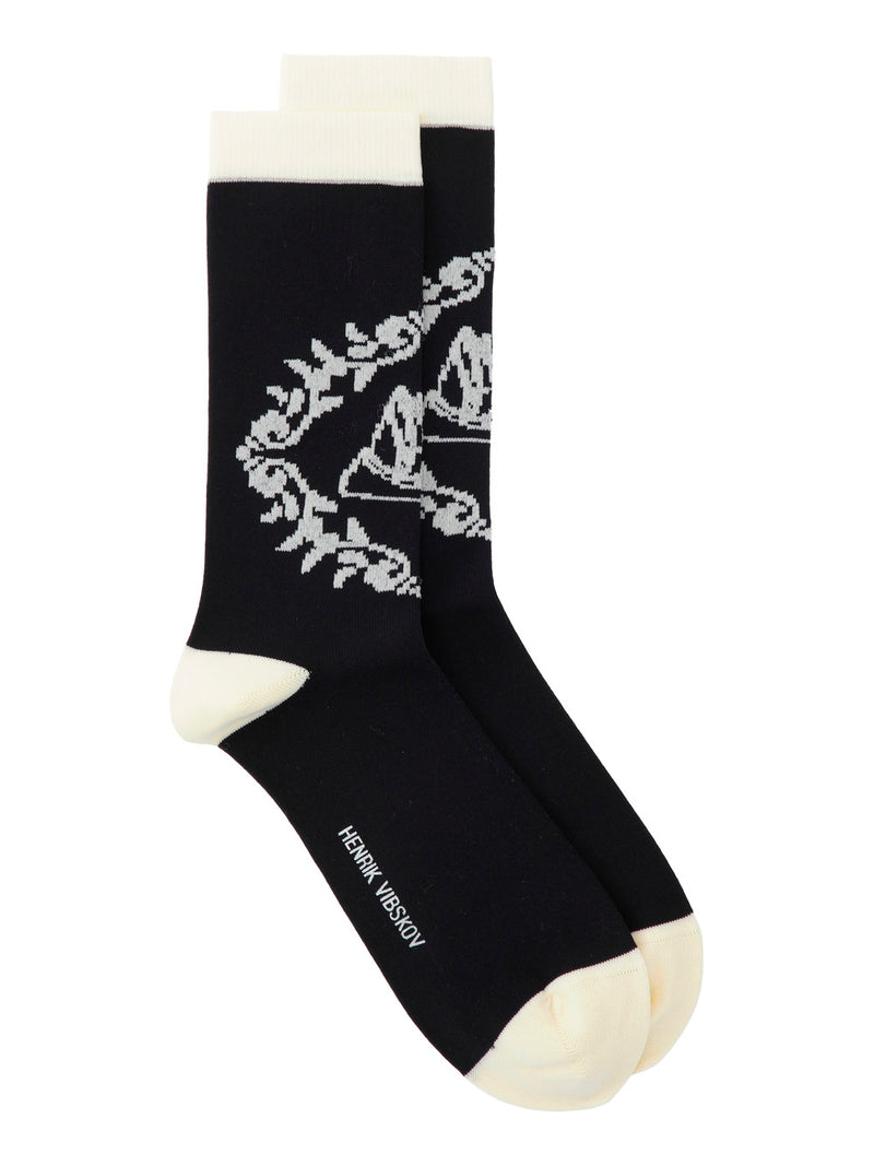 Napkin Socks Femme - Black Napkin