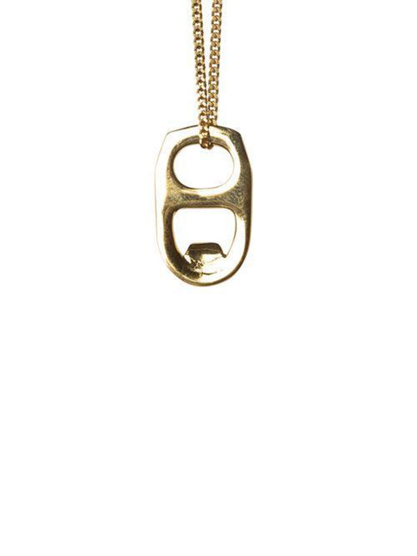 Beer Can Necklace - Gold