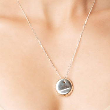 Bottle Cap Necklace - Gold-[-Vibe Harsløf-2
