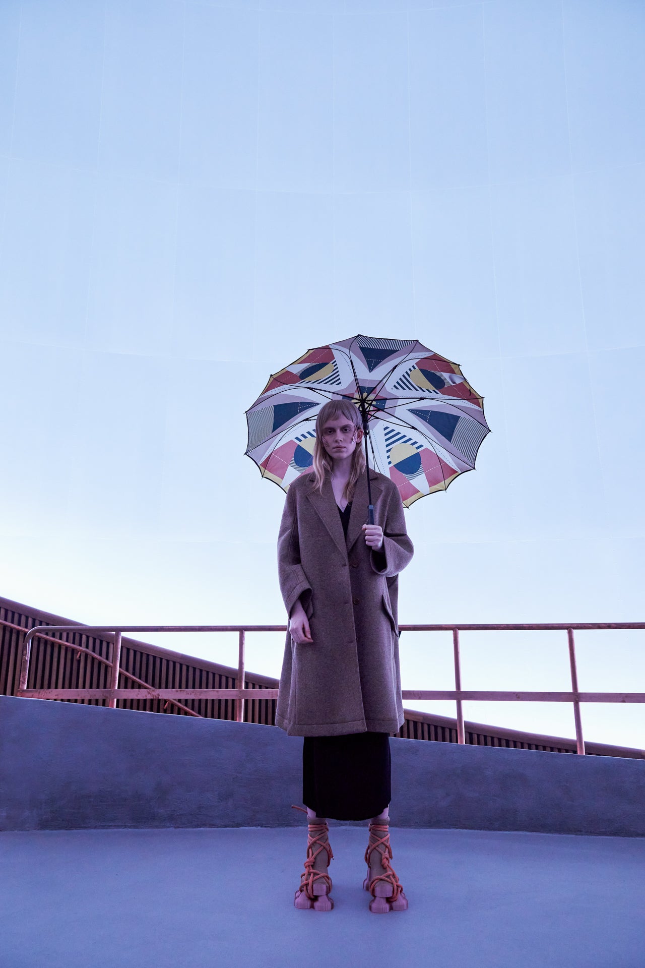 Vibs Umbrella - Brown Paper Plane-[-Henrik Vibskov-3