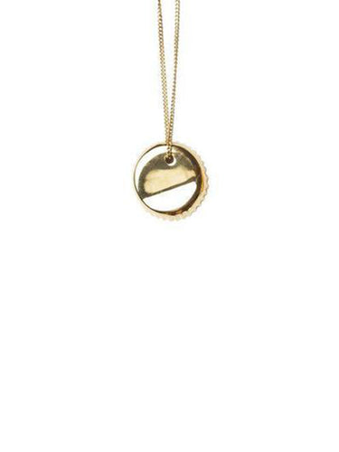 Bottle Cap Necklace - Gold-[-Vibe Harsløf-1