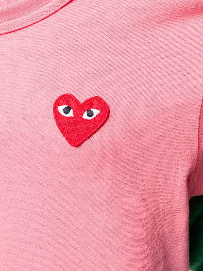 Womens Short Sleeve Tee Red Heart - Pink