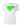 Womens Short Sleeve Tee Graphic Green Heart - White
