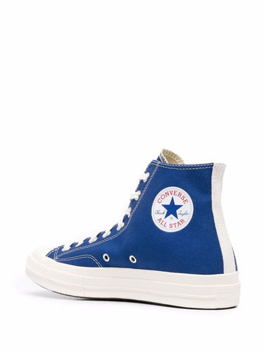 Converse High 'Chuck Taylor' Sneakers - Blue-[-Comme des Garçons Play-4