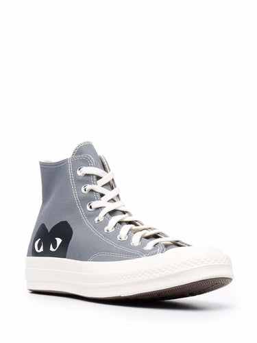 Converse High 'Chuck Taylor' Sneakers - Grey-[-Comme des Garçons Play-3