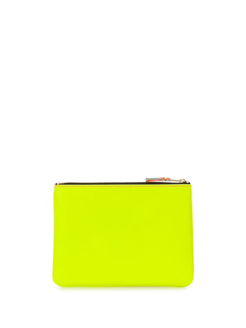 Comme des Garcons Wallet - super fluo wallet in pink and yellow - 3