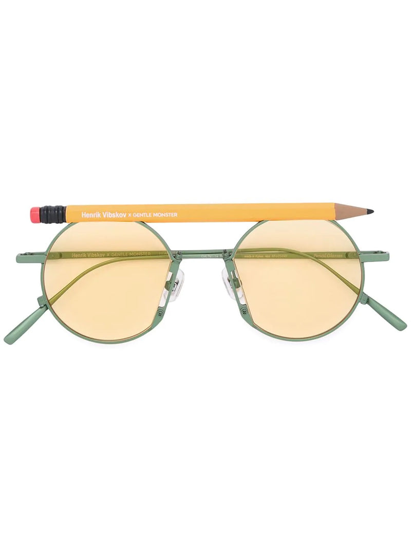 Pencil Glasses - Yellow Pen