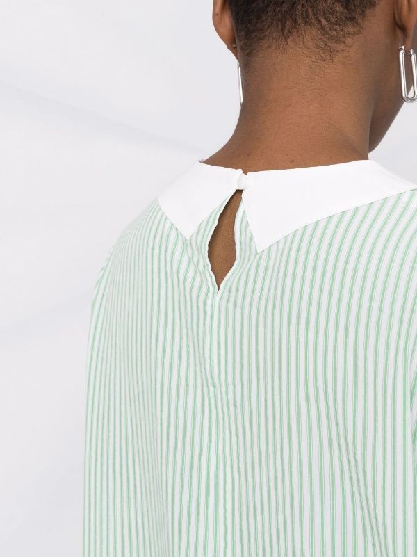 3D Dress - Green Stripes