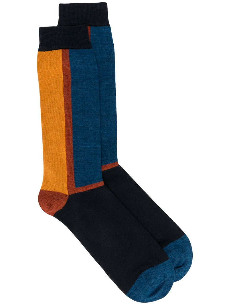 Block Socks Homme - Blue Front