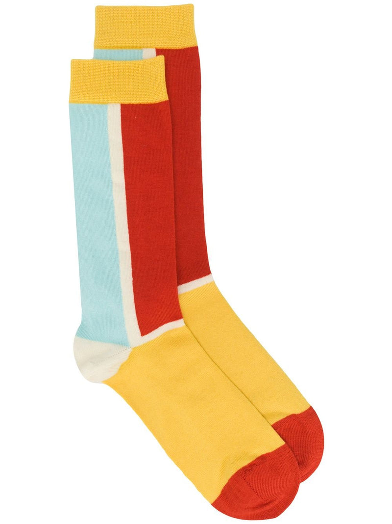 Block Socks Homme - Red Front