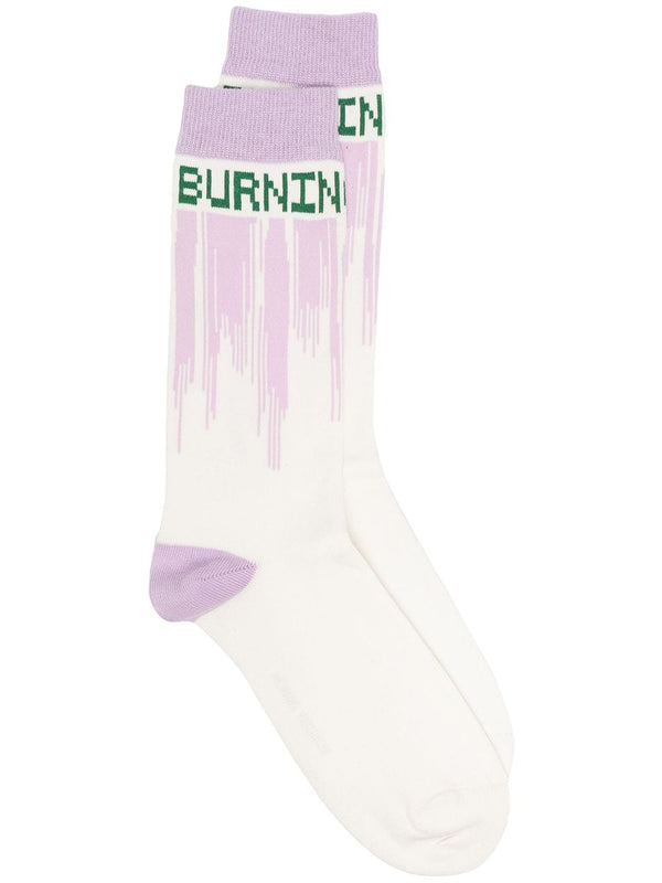 Dripping Love Socks Homme - Purple Love Burning