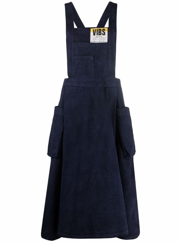 Pile Denim Dress - Blue Wash