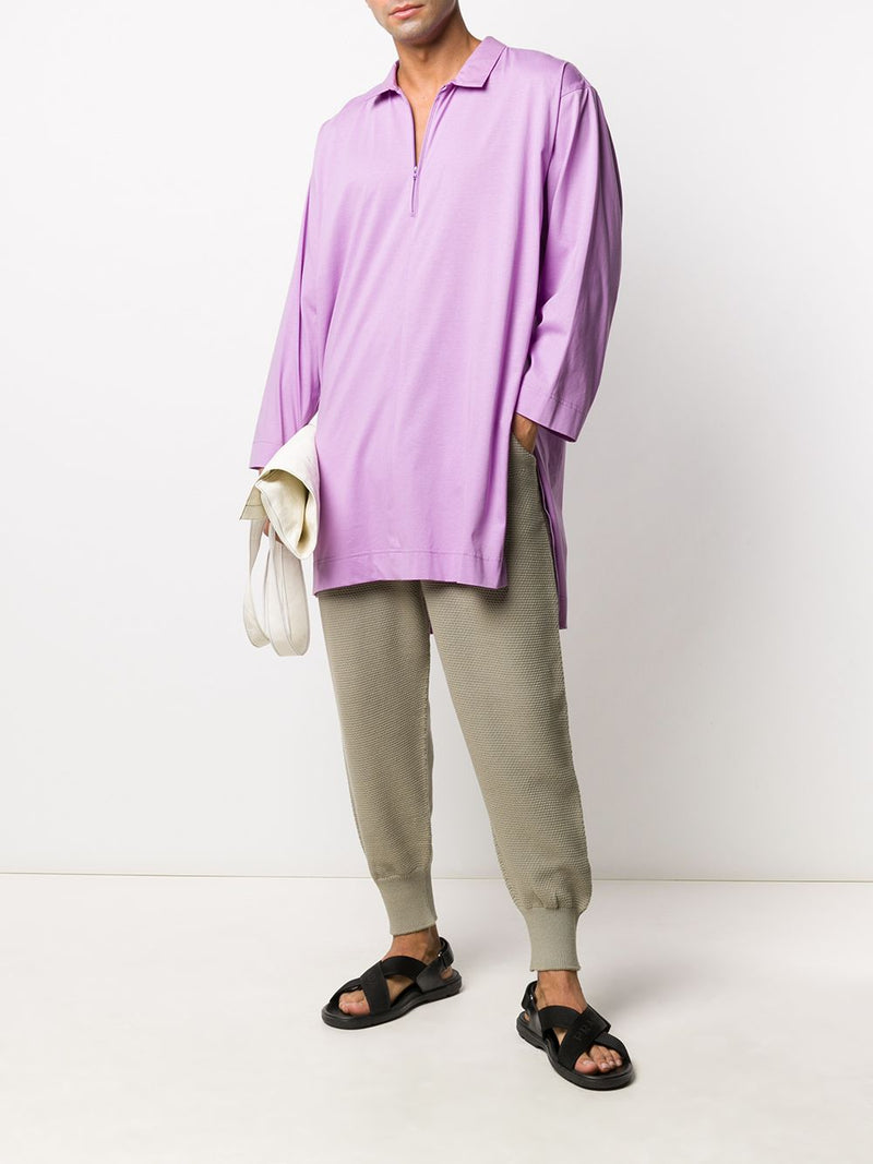 Side Slit Shirt - Purple