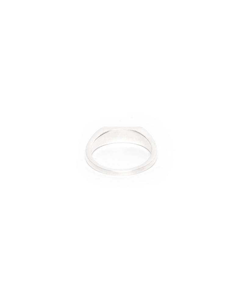 I.O-08 Thin Signet Ring - Silver