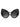 Cateye Sunglasses - Black