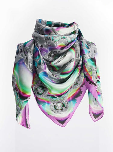 Pearly Moon Scarf - Purple-[-Louise Rosendal-2