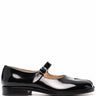 maison margiela - mary jane tabi shoes in black patent leather - 1