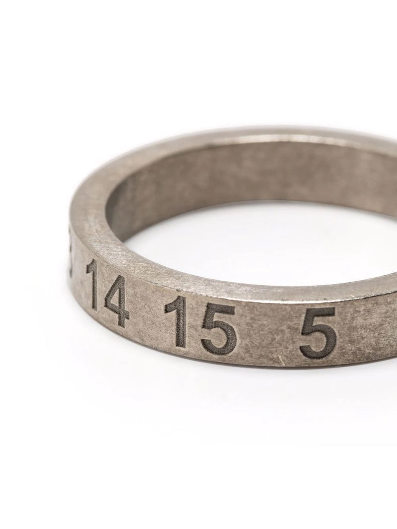 Numbers Ring Medium - Silver