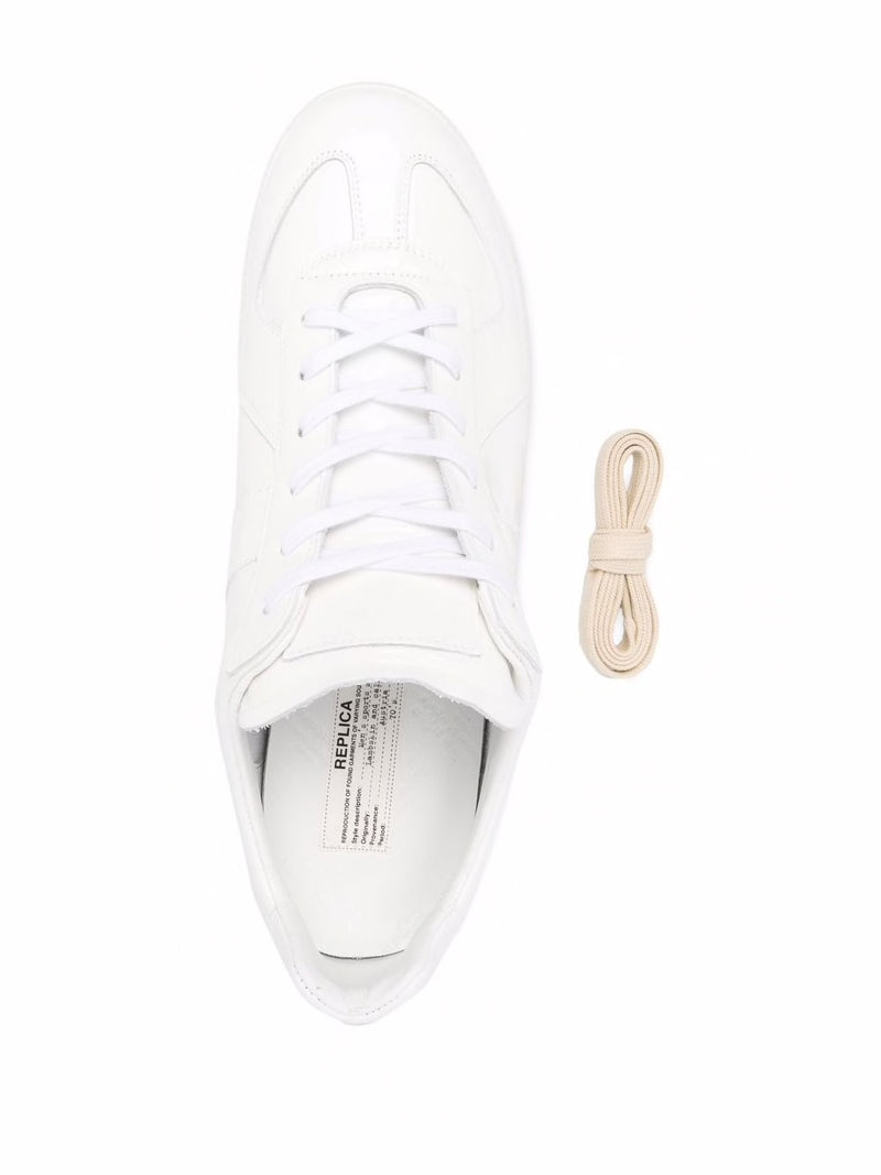 Rubber Replica Low Top Sneakers - White