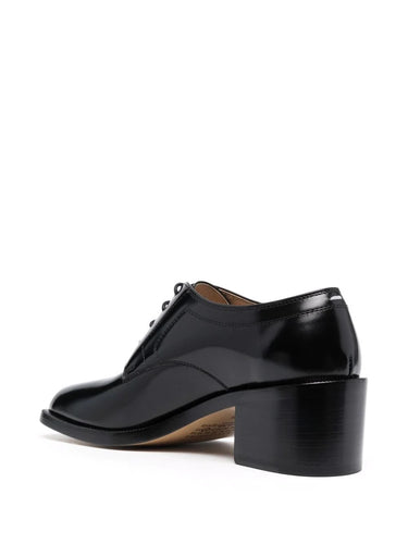 Derby Heel Tabi Shoes - Black