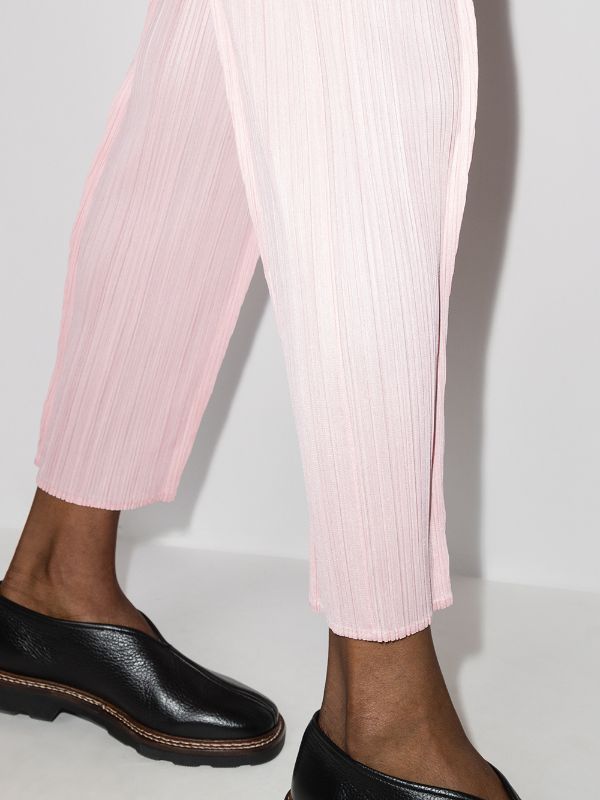 Centre Pleated Trousers  - Light Pink