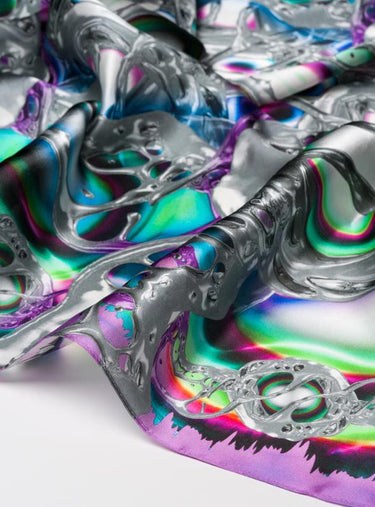 Pearly Moon Scarf - Purple-[-Louise Rosendal-4