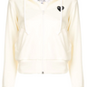 Womens Zipped Hoodie Black Heart - Ivory-[-Comme des Garçons Play-1